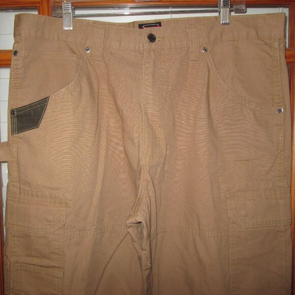 Wrangler Workwear Carpenter Pants Men's 38 X 30 Canvas Double Knee WMWR1RH - Picture 3 of 7